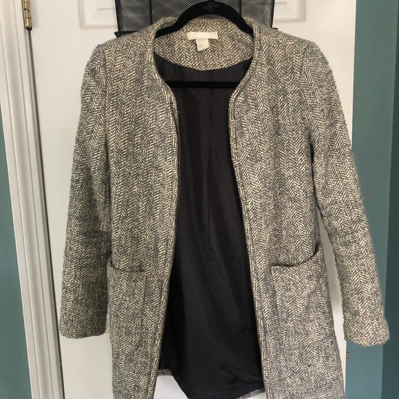 H&M Chevron Coat - Picture 3 of 8